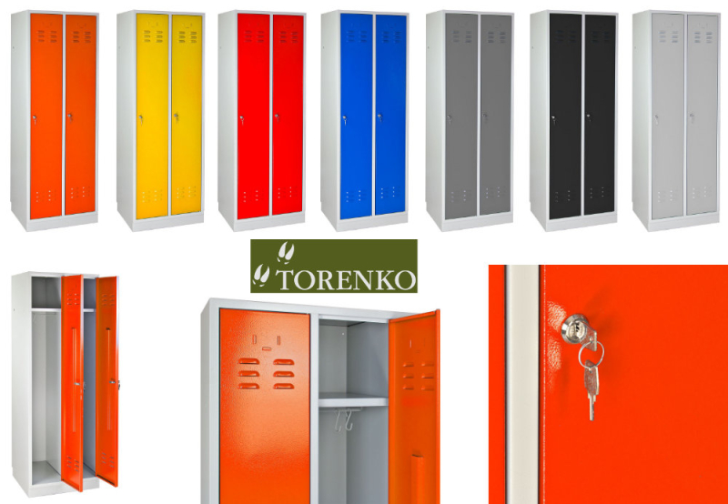 Garderobenschränke 2-türig / 2er Spind